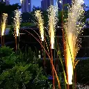 Reed Fiber Optic Light, Outdoor Solar Garden Lights Waterproof(Pack of 2)